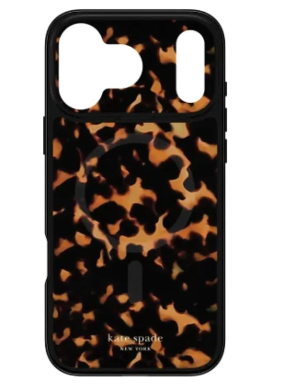 kate spade Tortoiseshell Pattern Phone Case - Black & Brown